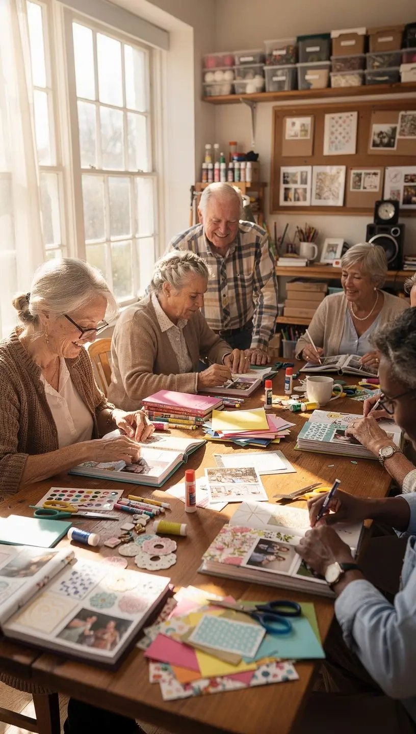 Bem-estar emocional na aposentadoria e apoio comunitário.