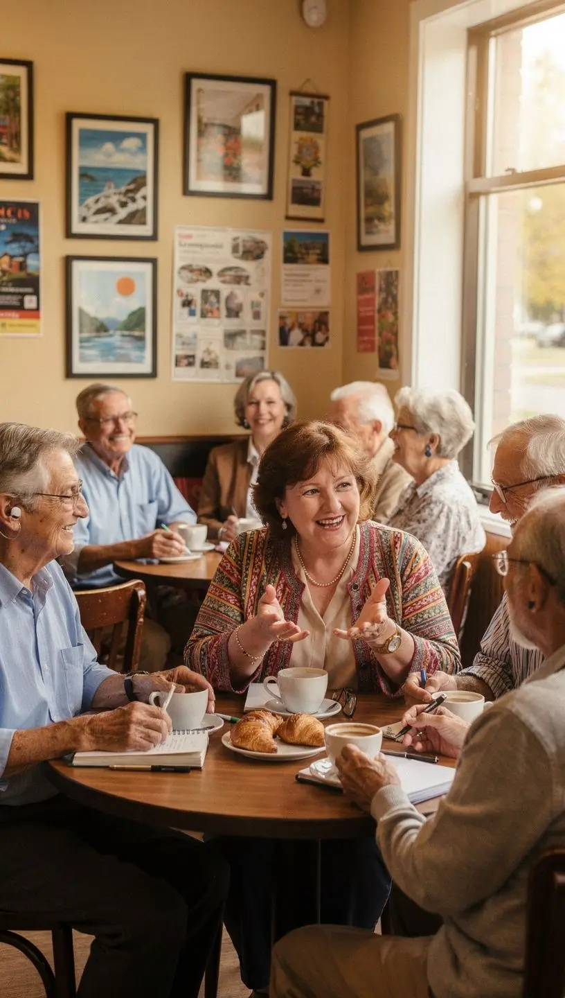 Plano de bem-estar personalizado para aposentados.