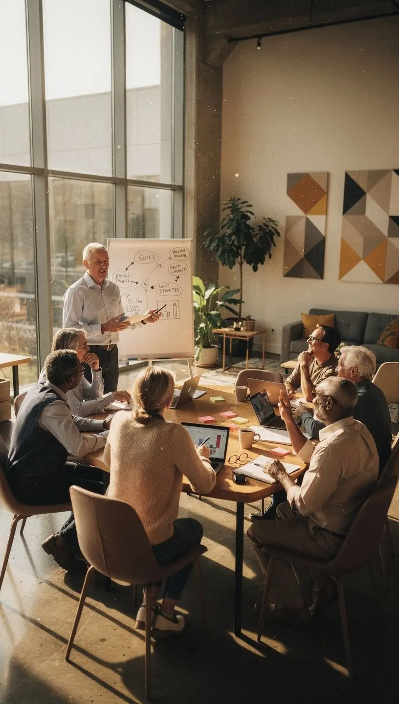 Conexões sociais na aposentadoria: encontros comunitários.